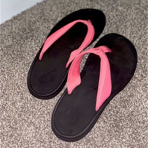 Olukai Pink Flip Flops